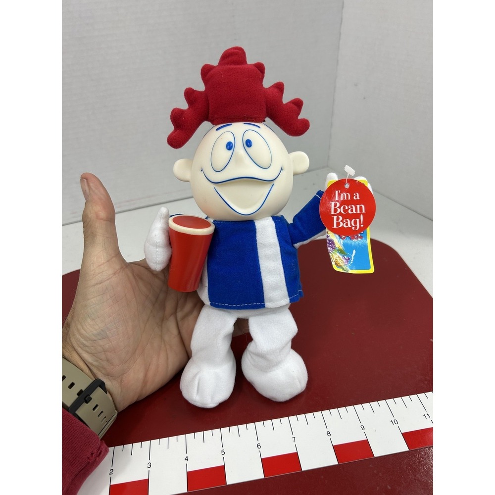 Hawaiian Punch Punchy Bean Bag Plush Doll Figure Promo Cup Tags Soft Toy